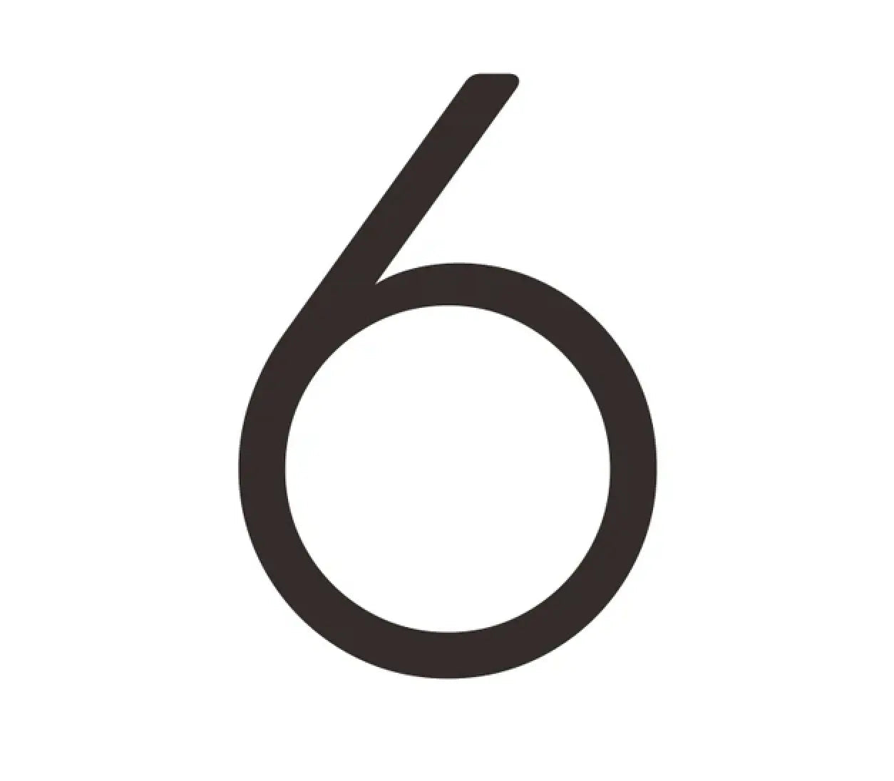 Matte Black House Numbers