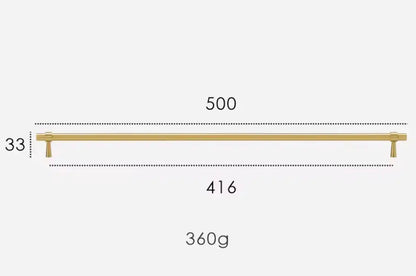 Brushed Brass Cabinet Pulls - Modern Solid Brass Handles  – Sleek & Durable Drawer Handles