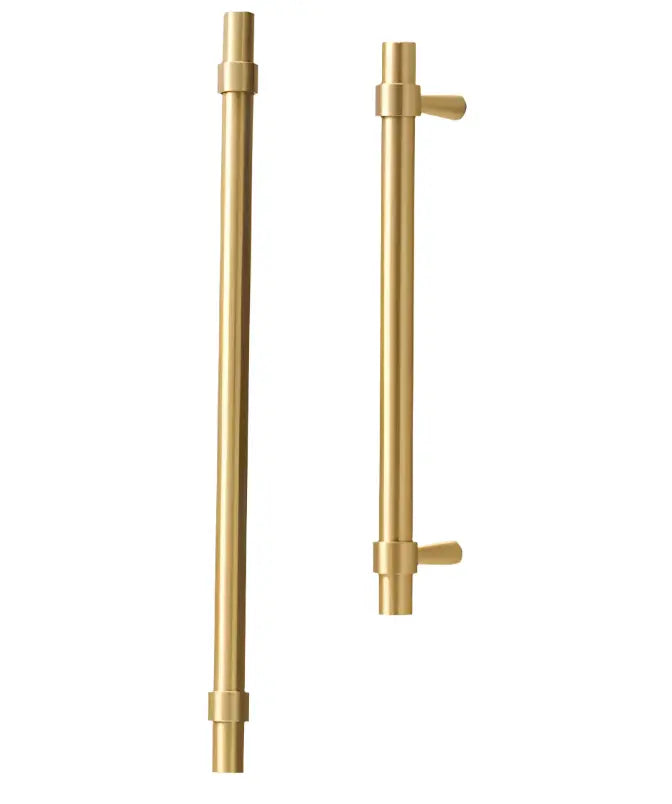 Brushed Brass Cabinet Pulls - Modern Solid Brass Handles  – Sleek & Durable Drawer Handles