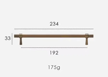 Antique Brass Cabinet Pulls - Modern Solid Brass  – Sleek & Durable Drawer Handles