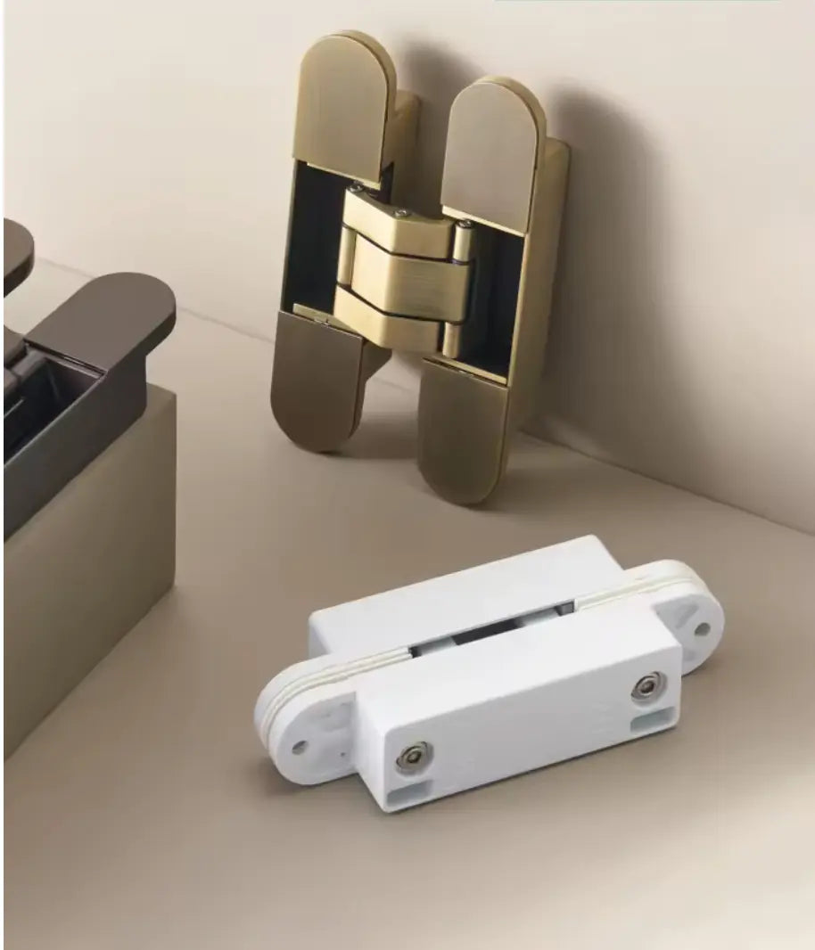 Matte Black Invisible Door Hinge | Concealed Heavy-Duty Hinge