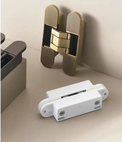 Matte Black Invisible Door Hinge | Concealed Heavy-Duty Hinge