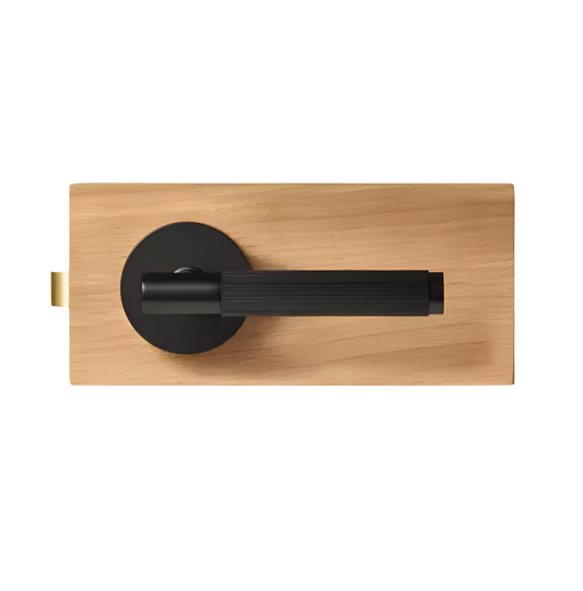 Modern Matte Black Linear Solid Brass T-Bar Door Handle – Contemporary Style Meets Lasting Craftsmanship