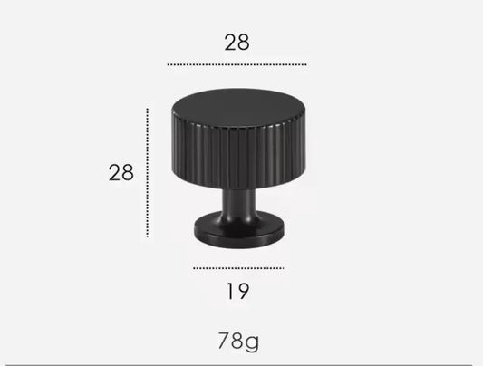 Matte Black Textured Solid Brass Modern Cabinet Handles & Knobs – Modern Elegance with a Tactile Touch