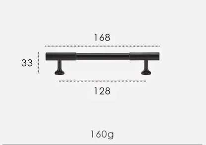 Matte Black Textured Solid Brass Modern Cabinet Handles & Knobs – Modern Elegance with a Tactile Touch