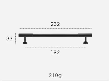 Matte Black Textured Solid Brass Modern Cabinet Handles & Knobs – Modern Elegance with a Tactile Touch