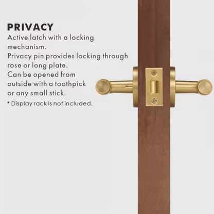 Modern Knurled Solid Brass Door Handle – Minimalist Entry & Interior Door Hardware