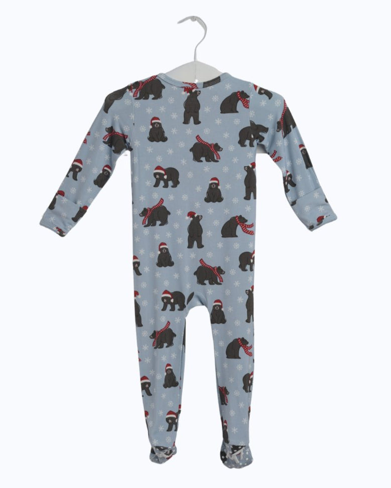 Bear-y Christmas Bamboo Footie